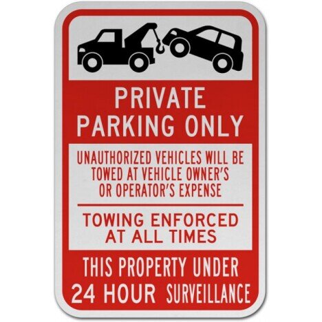 Private Parking Only Sign