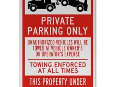 Private Parking Only Sign